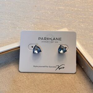 Park Lane Bonnet Earrings Blue set in Silver